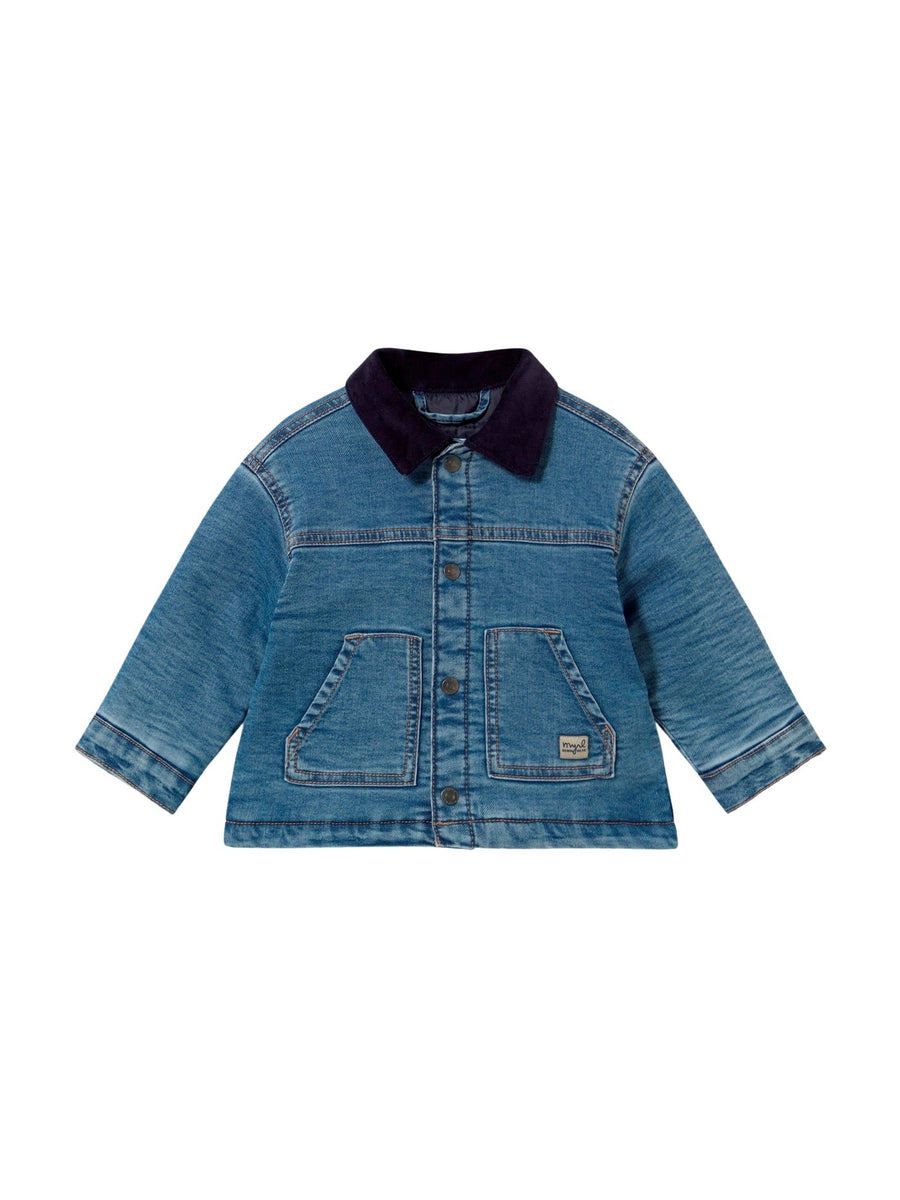 Blusão soft denim acolchoado Base (Ganga)  para Bebé Menino - Mayoral