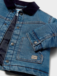Blusão soft denim acolchoado Base (Ganga)  para Bebé Menino - Mayoral