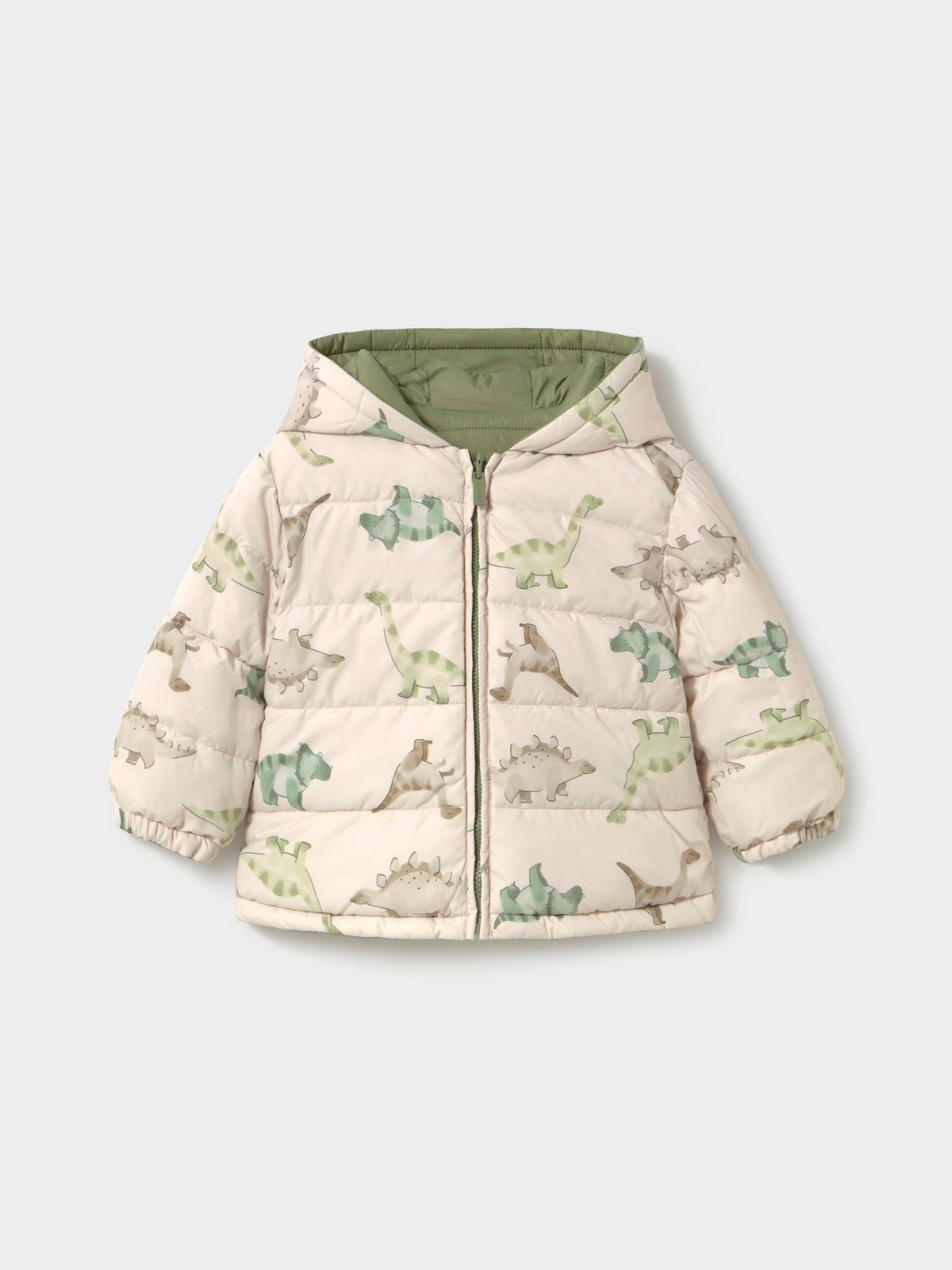 Blusão soft reversivel Loureiro (Azeitona)  para Bebé Menino - Mayoral