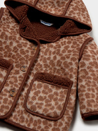 Casaco jacquard Nóz (Castanho Claro)  para Bebé Menina - Mayoral
