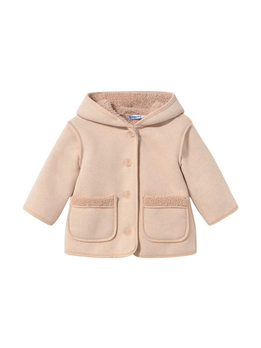Casaco jacquard Tofu (Bege)  para Bebé Menina - Mayoral