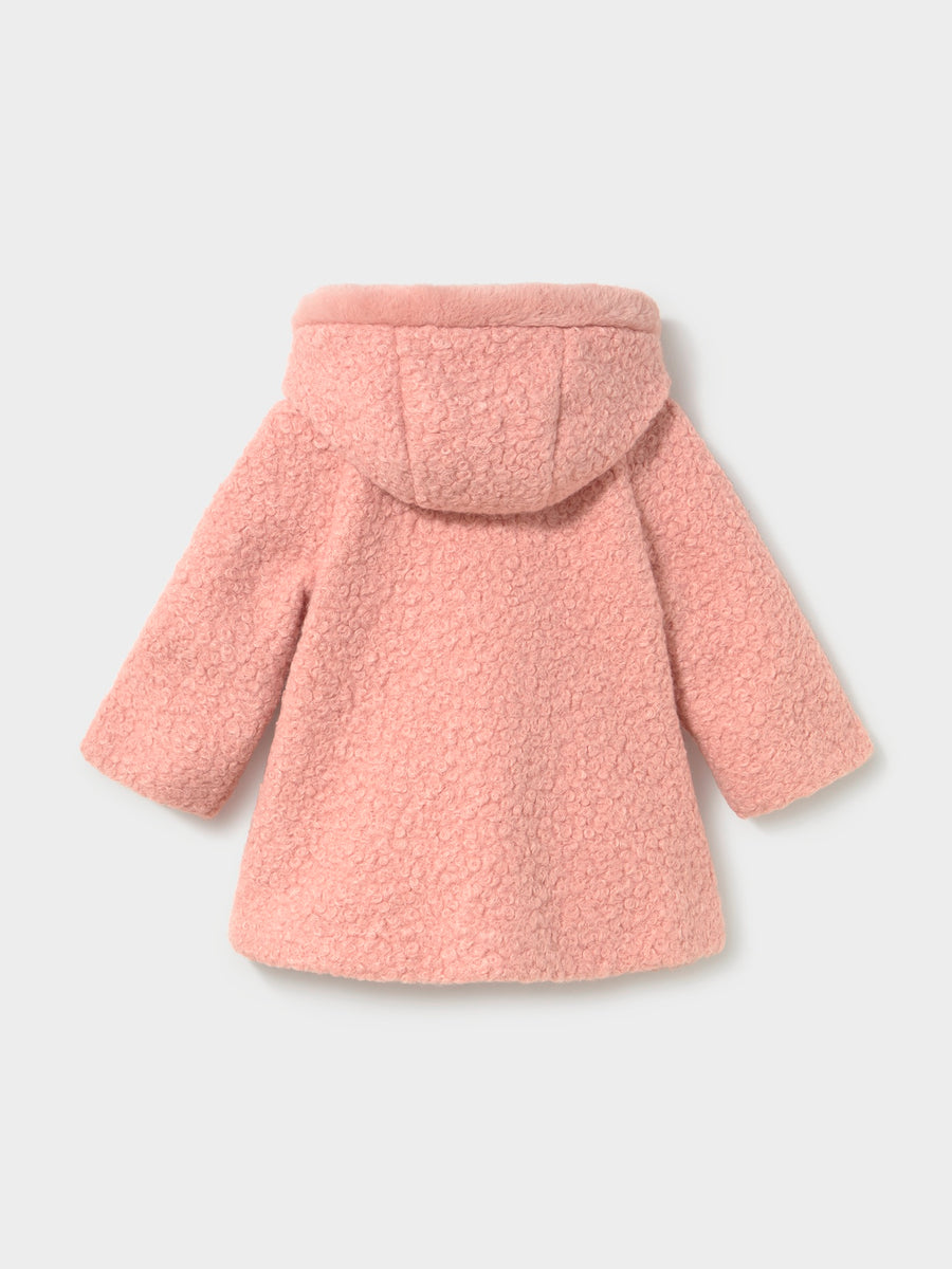 Casaco com capuz Petisui (Rosa Bébé)  para Bebé Menina - Mayoral