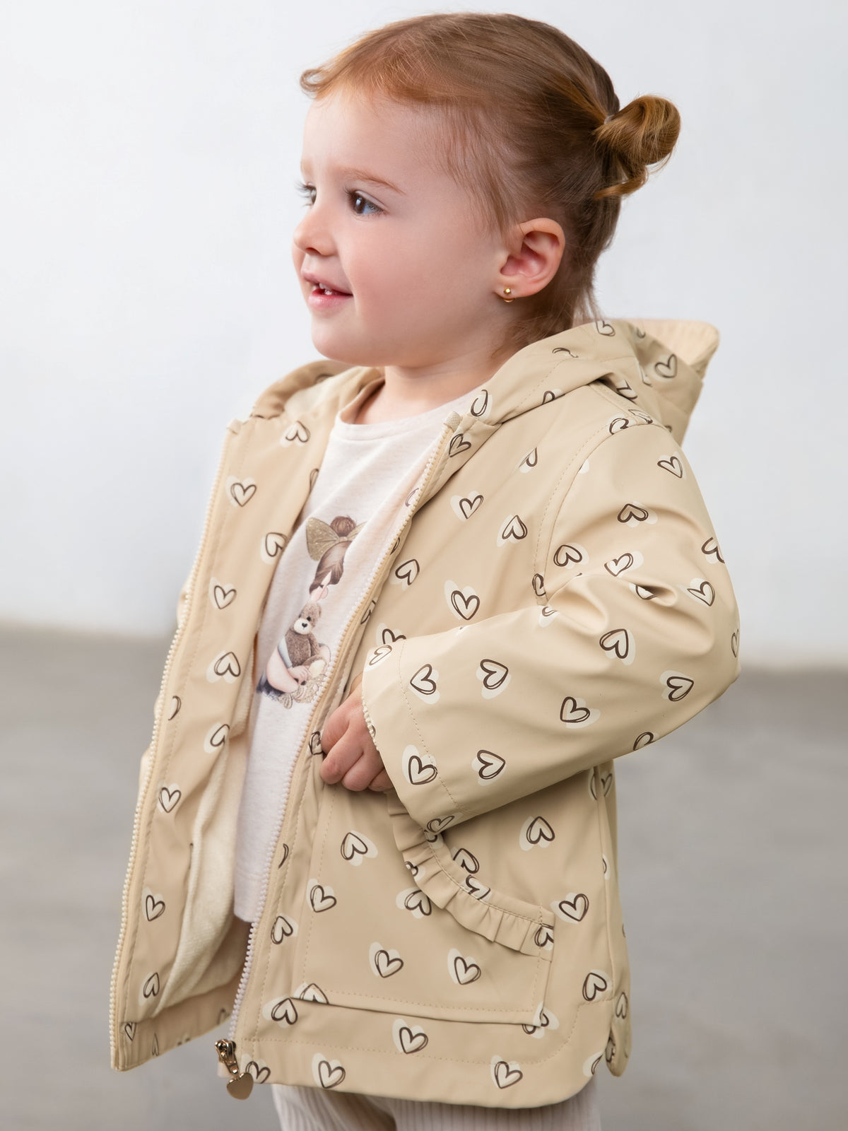 Capa de chuva estampada Biscuit (Castanho)  para Bebé Menina - Mayoral