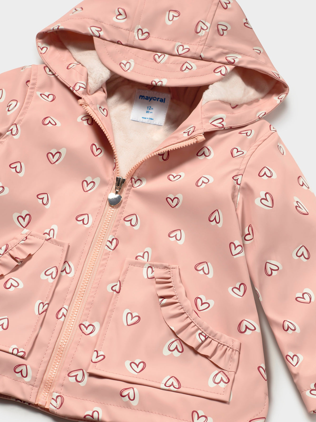 Capa de chuva estampada Petisui (Rosa Bébé)  para Bebé Menina - Mayoral