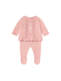 Conj.polainas tricot Rosa b vig (Rosa Bébé)  para Bebé Menina - Mayoral