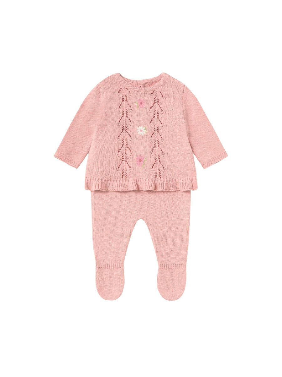 Conj.polainas tricot Rosa b vig (Rosa Bébé)  para Bebé Menina - Mayoral