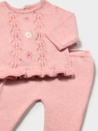 Conj.polainas tricot Rosa b vig (Rosa Bébé)  para Bebé Menina - Mayoral