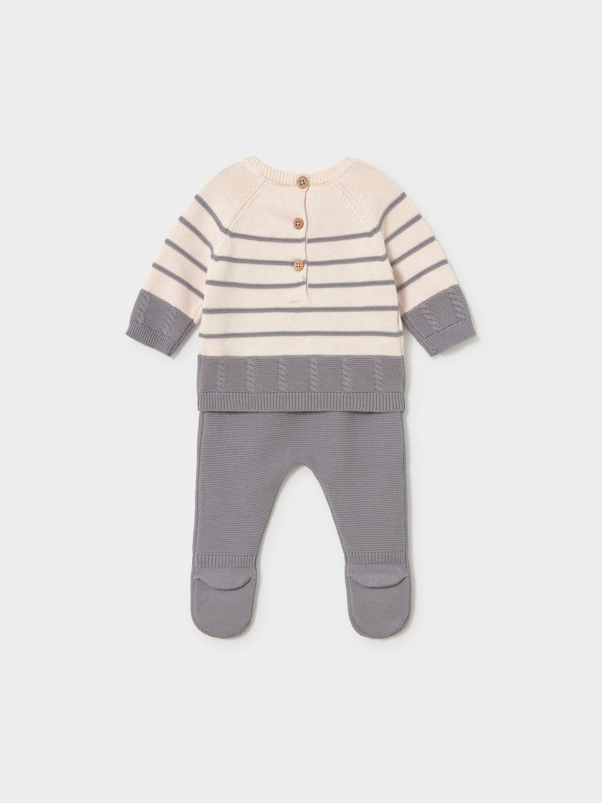 Conj.polaina tricot Cinza (Cinza)  para Bebé Menino - Mayoral