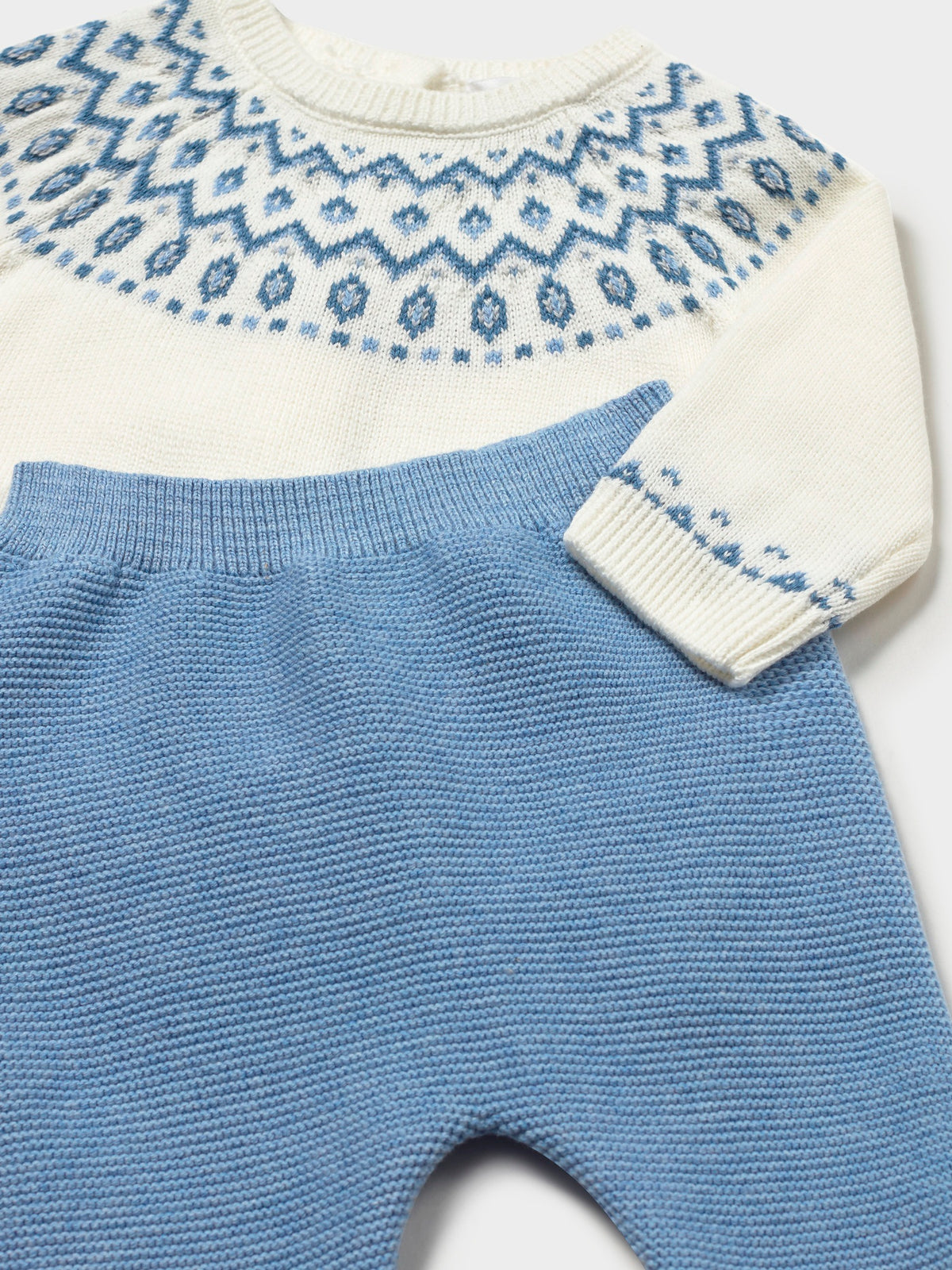 Conj.polaina tricot Verde Azul (Celeste)  para Bebé Menino - Mayoral