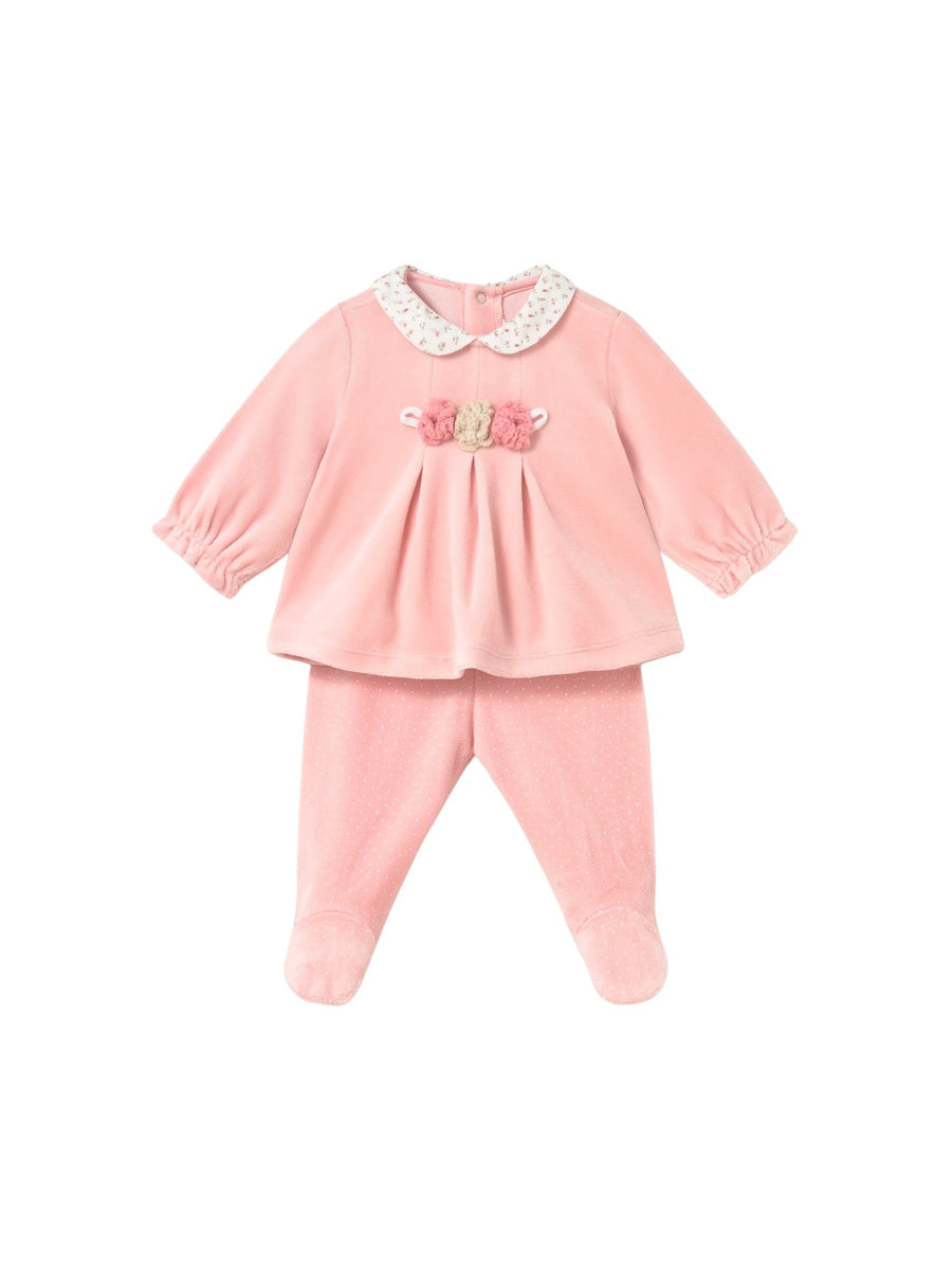 Conj.polaina Rosa baby (Rosa Bébé)  para Bebé Menina - Mayoral