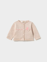 Conj. 3 peças tricô Rosa b vig (Rosa Bébé)  para Bebé Menina - Mayoral