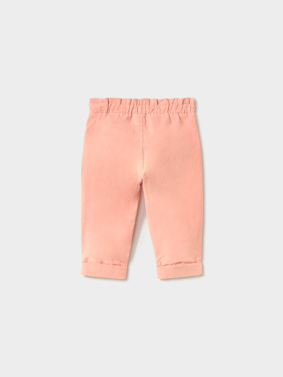 Calça bombazina fina Petisui (Rosa Bébé)  para Bebé Menina - Mayoral