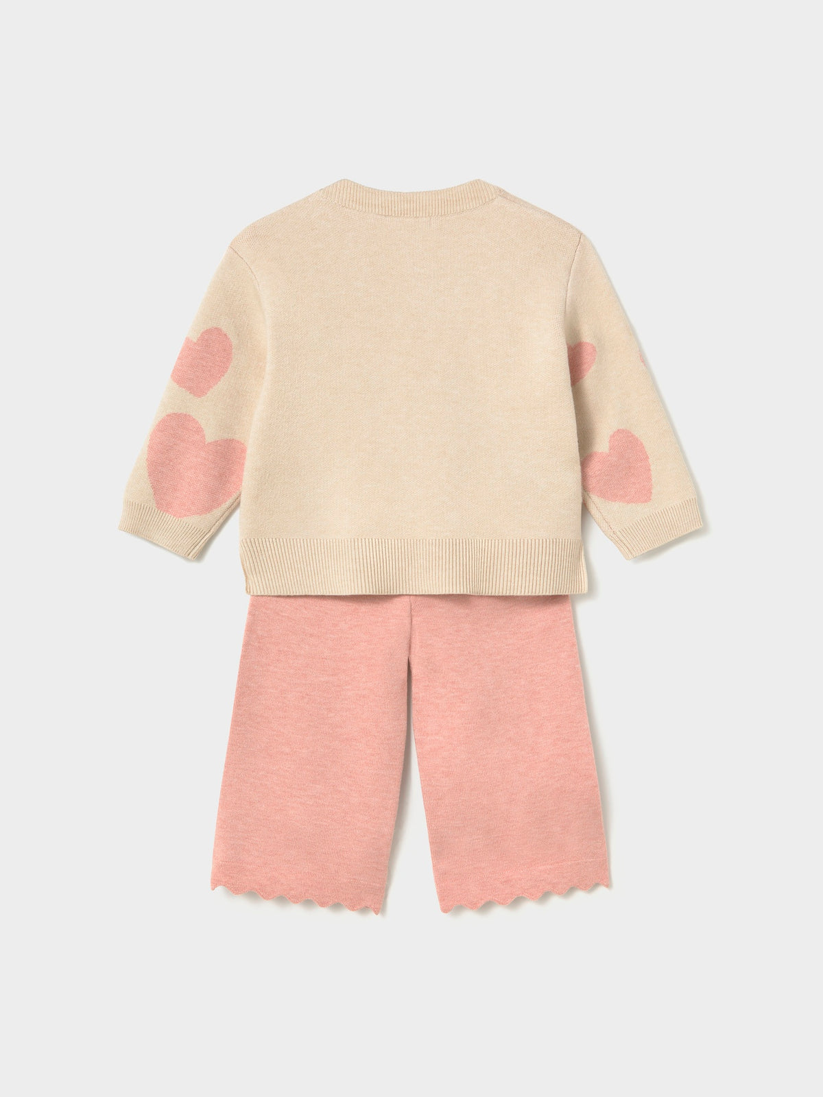 Conj. calça tricô Pastel mez (Salmão)  para Bebé Menina - Mayoral