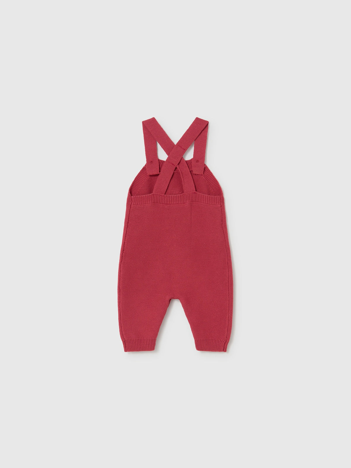 Conj. jardineira tricot Ameixa (Vermelho Escuro)  para Bebé Menino - Mayoral
