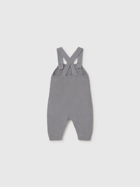 Conj. jardineira tricot Cinza (Cinza)  para Bebé Menino - Mayoral