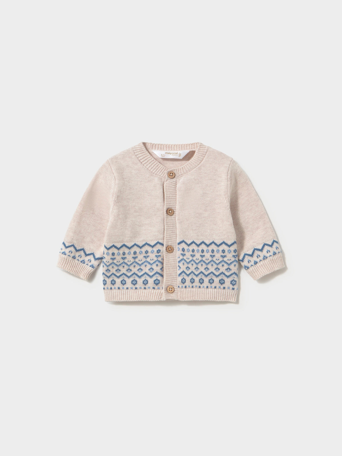 Conj. jardineira tricot Azul céu (Celeste)  para Bebé Menino - Mayoral