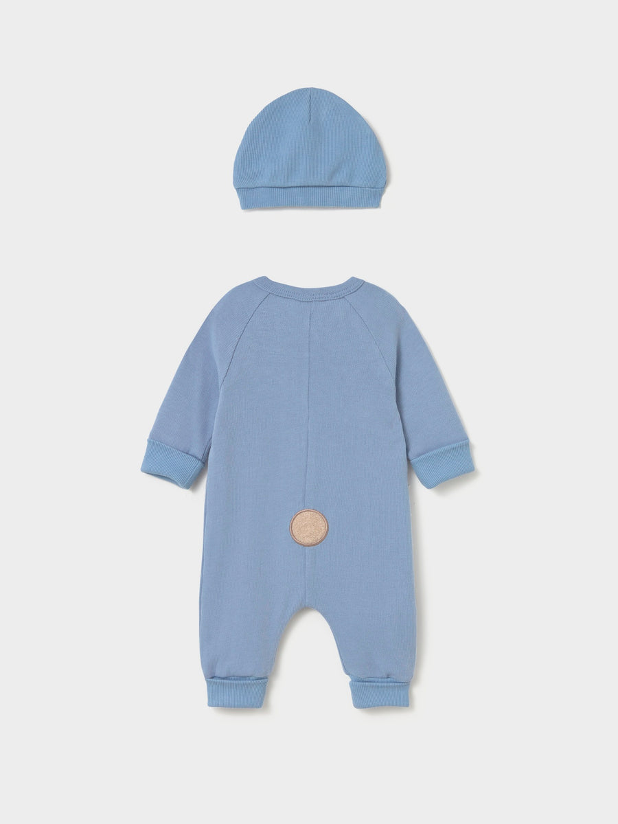 Macacão conversível e gorro Verde Azul (Celeste)  para Bebé Menino - Mayoral