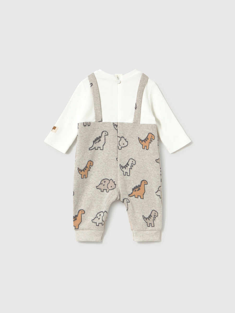 Fato bebé jacquard Mámore vig (Cinza)  para Bebé Menino - Mayoral