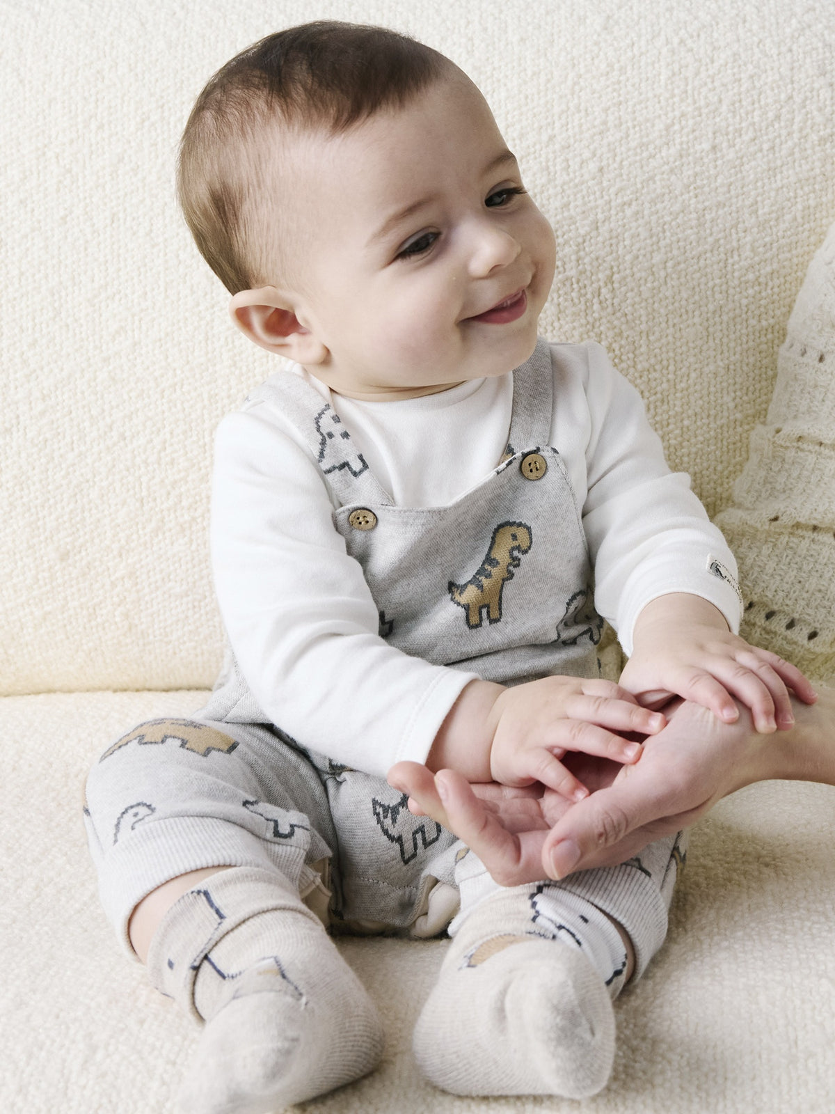 Fato bebé jacquard Mámore vig (Cinza)  para Bebé Menino - Mayoral