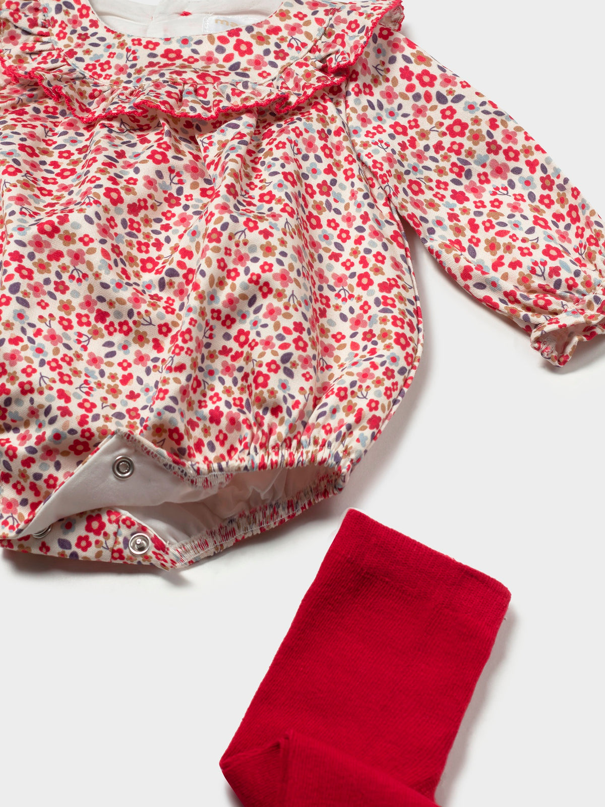Conj. fato bebé e meia calça Red (Vermelho)  para Bebé Menina - Mayoral