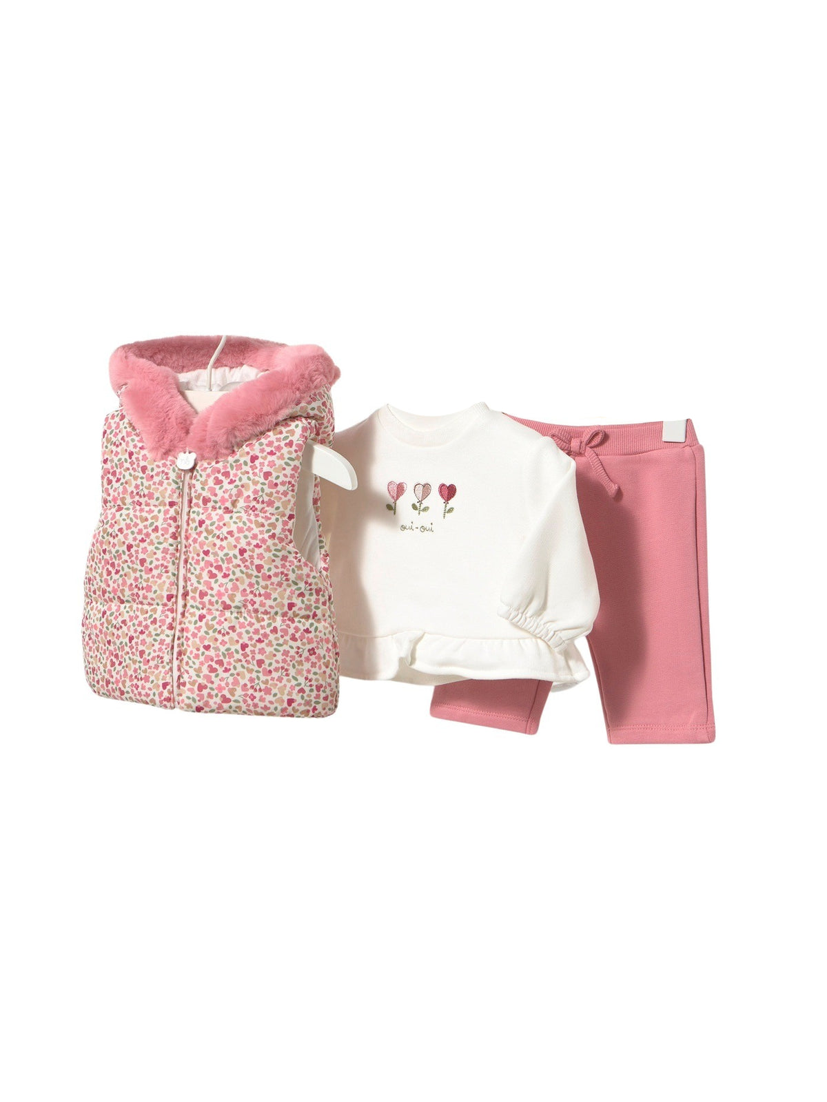 Chandal chaleco Cipria (Rosa)  para Bebé Menina - Mayoral