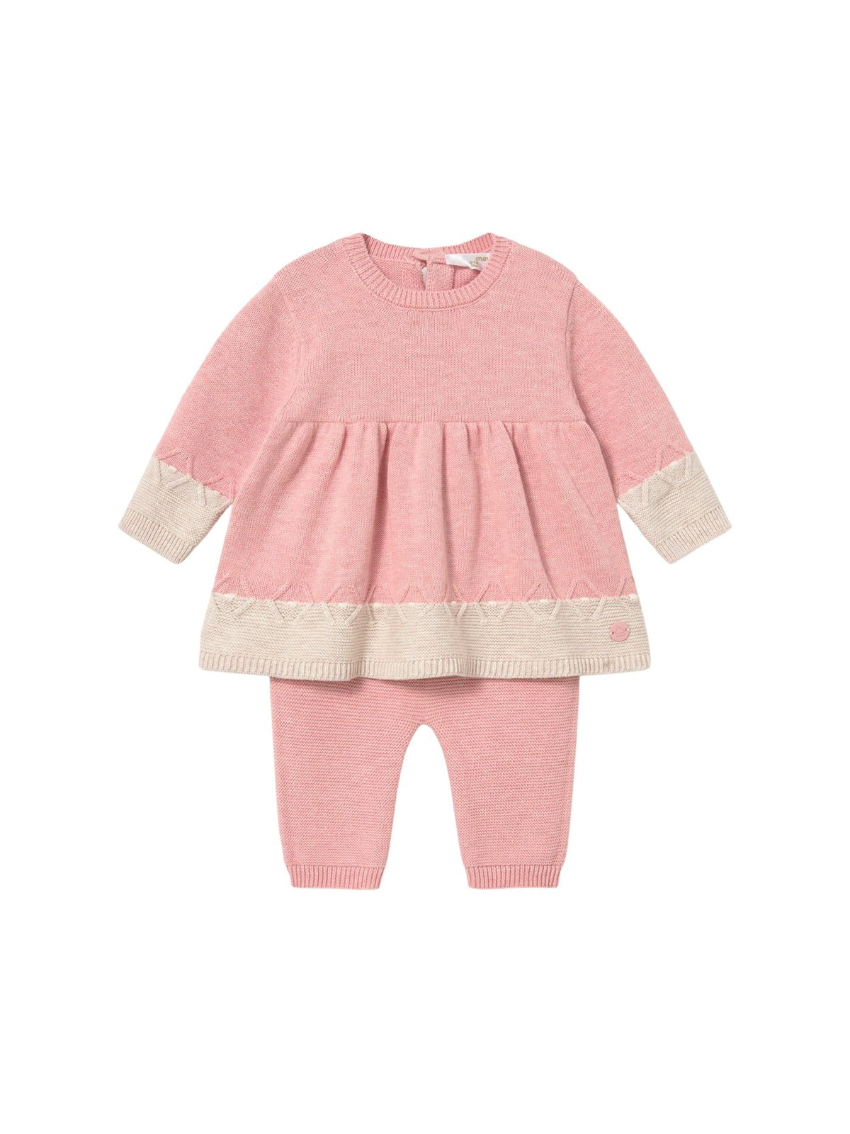 Conj. leggings tricot Rosa b vig (Rosa Bébé)  para Bebé Menina - Mayoral