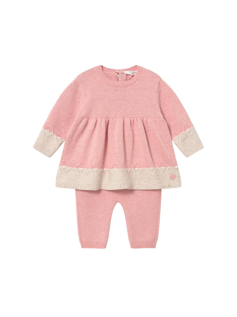 Conj. leggings tricot Rosa b vig (Rosa Bébé)  para Bebé Menina - Mayoral