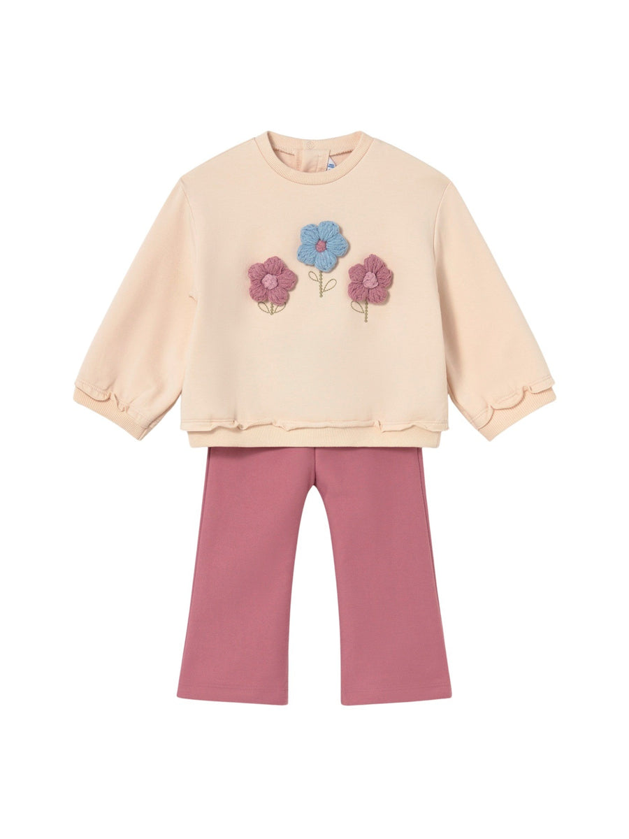Conj. leggings sweat Violeta (Violeta)  para Bebé Menina - Mayoral