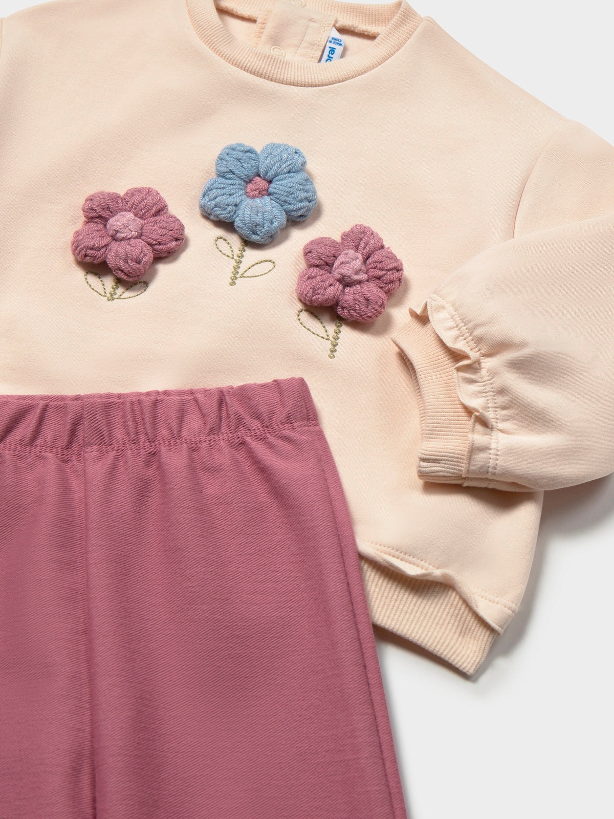 Conj. leggings sweat Violeta (Violeta)  para Bebé Menina - Mayoral