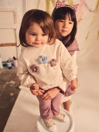 Conj. leggings sweat Violeta (Violeta)  para Bebé Menina - Mayoral