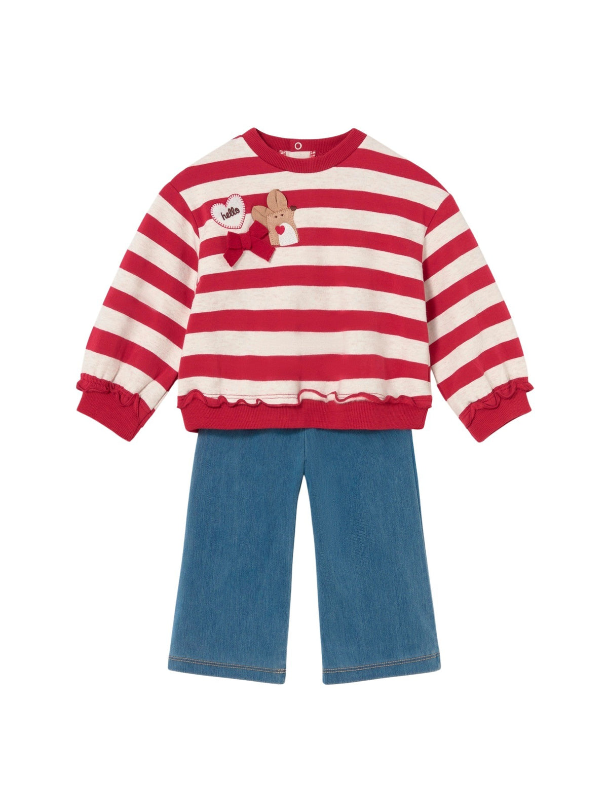 Conj. leggings sweat Rooibos (Vermelho)  para Bebé Menina - Mayoral