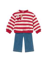 Conj. leggings sweat Rooibos (Vermelho)  para Bebé Menina - Mayoral