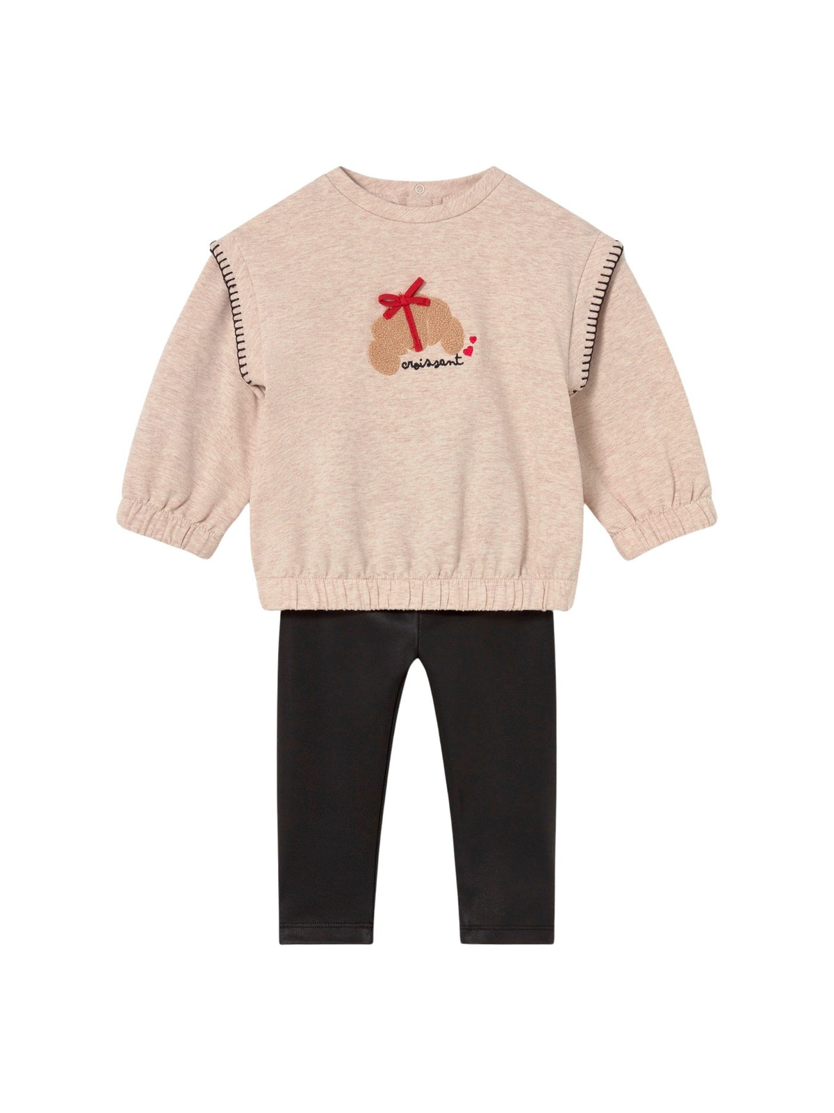 Conj. leggings sweat Preto (Preto)  para Bebé Menina - Mayoral