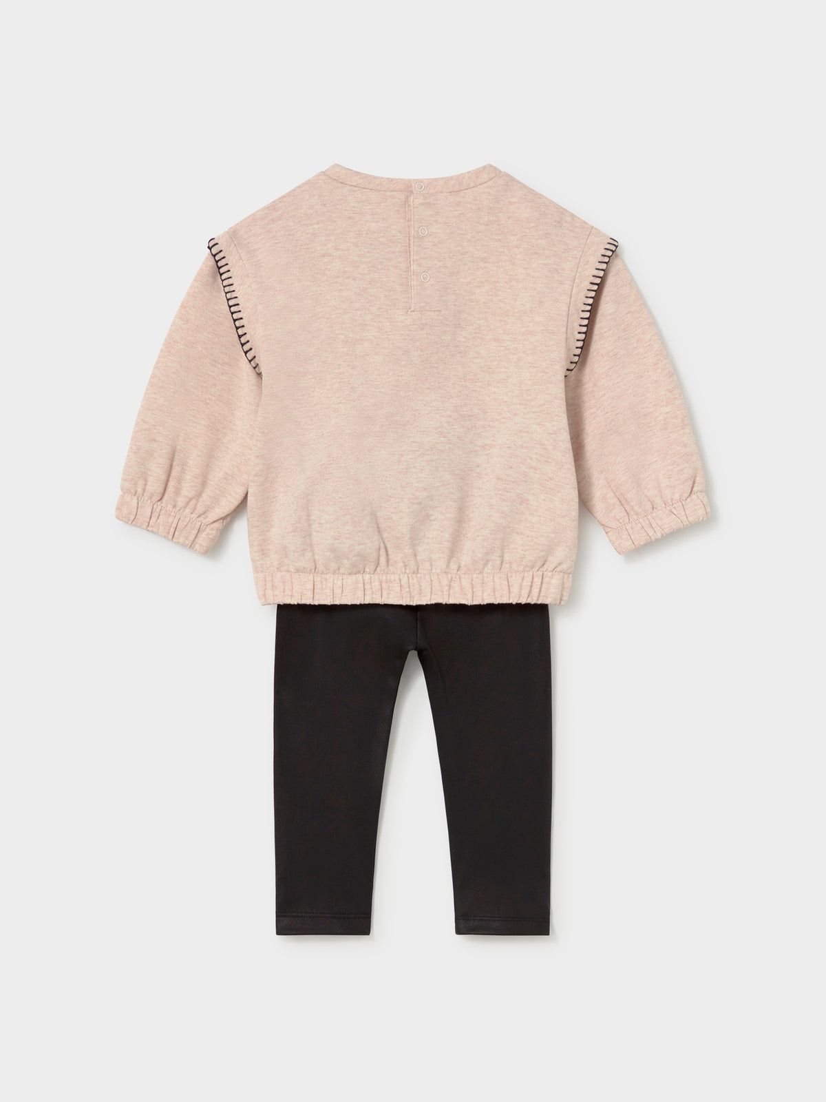 Conj. leggings sweat Preto (Preto)  para Bebé Menina - Mayoral