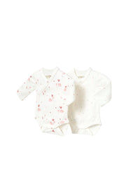 Set 2 bodys Rosa baby (Rosa Bébé)  para Bebé Menina - Mayoral