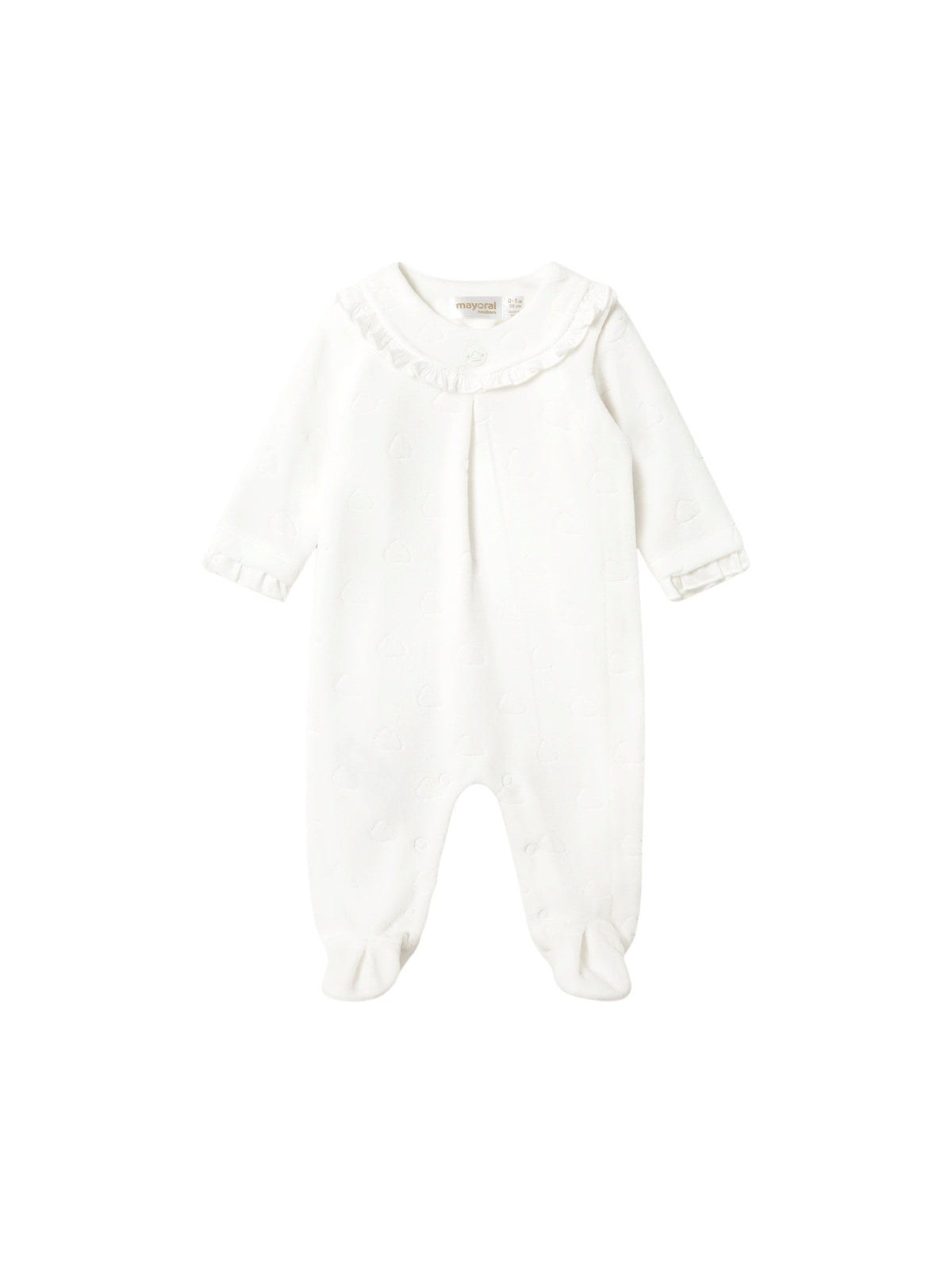 Vestido pijama loungewear Crú (Creme / Pérola)  para Bebé Menina - Mayoral