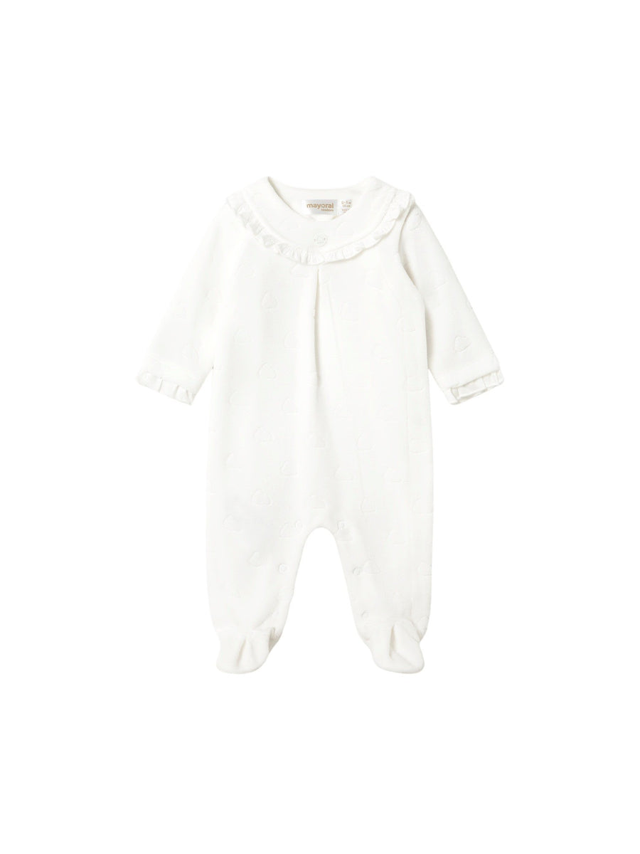 Vestido pijama loungewear Crú (Creme / Pérola)  para Bebé Menina - Mayoral