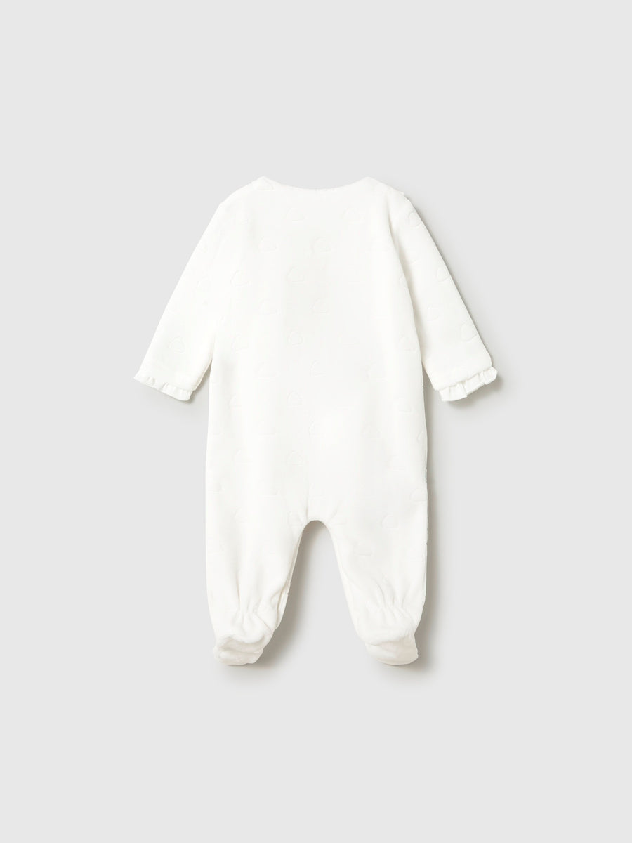 Vestido pijama loungewear Crú (Creme / Pérola)  para Bebé Menina - Mayoral