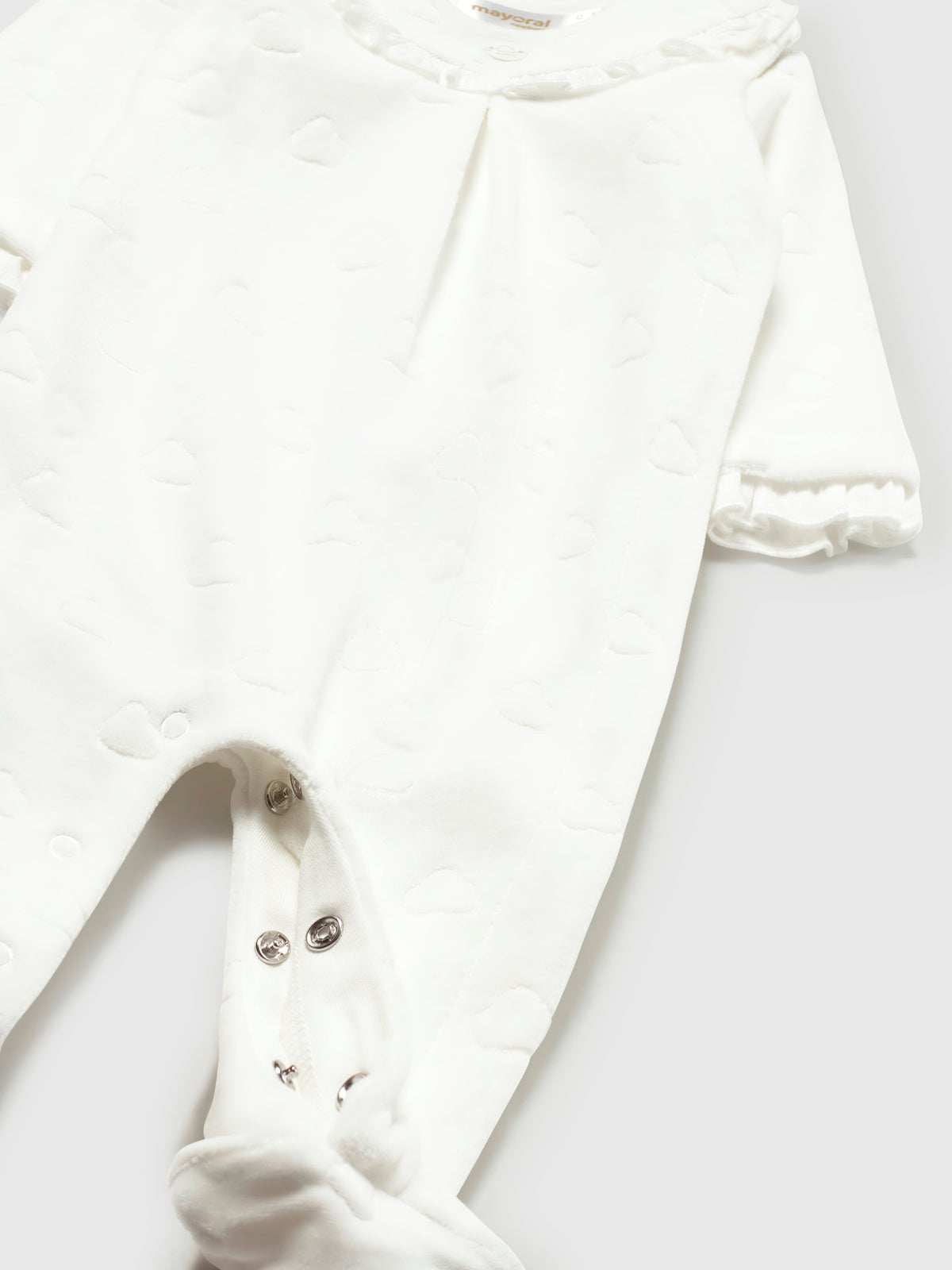 Vestido pijama loungewear Crú (Creme / Pérola)  para Bebé Menina - Mayoral
