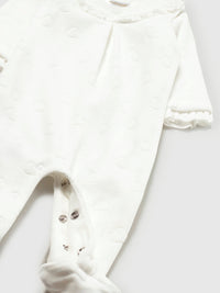 Vestido pijama loungewear Crú (Creme / Pérola)  para Bebé Menina - Mayoral