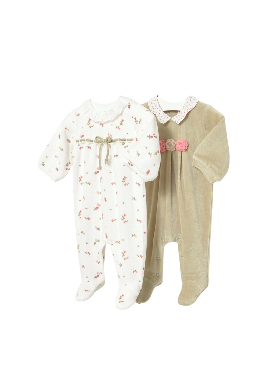 Conj Babygrow c/ gola redonda Loureiro (Azeitona)  para Bebé Menina - Mayoral