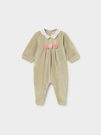 Conj Babygrow c/ gola redonda Loureiro (Azeitona)  para Bebé Menina - Mayoral