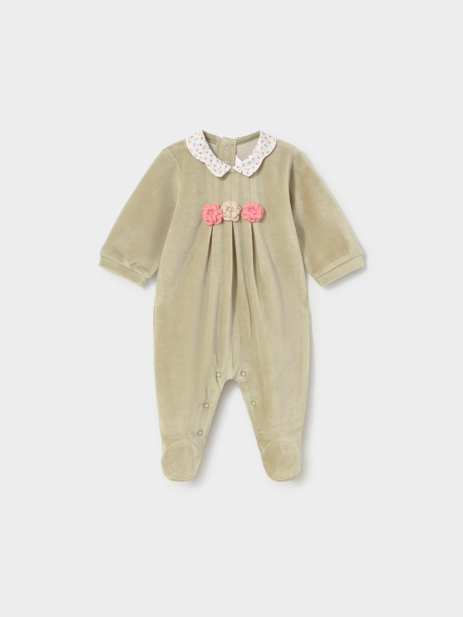 Conj Babygrow c/ gola redonda Loureiro (Azeitona)  para Bebé Menina - Mayoral