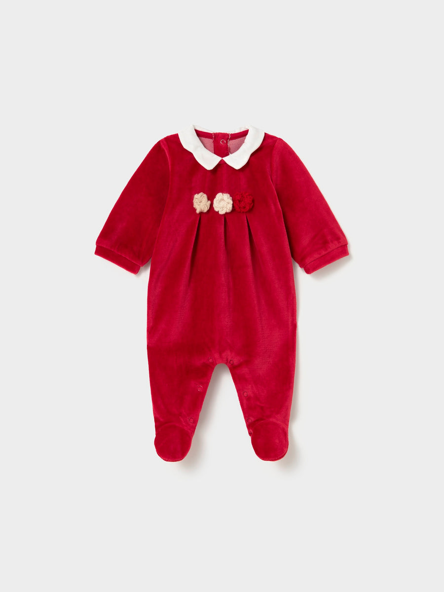 Conj Babygrow c/ gola redonda Red (Vermelho)  para Bebé Menina - Mayoral