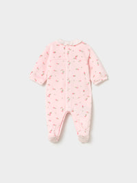 Conj Babygrow c/ gola redonda Rosa baby (Rosa Bébé)  para Bebé Menina - Mayoral