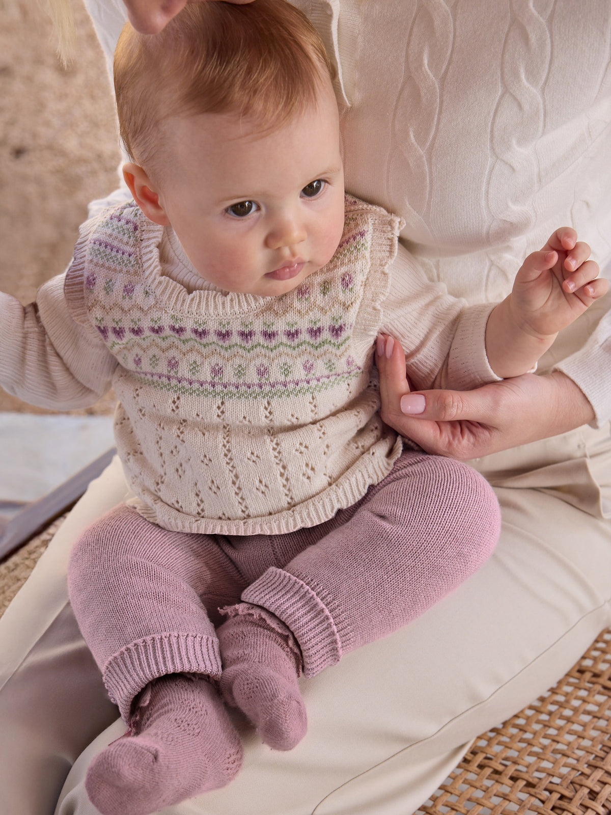 Conj. leggings tricot Malva vig (Lilás)  para Bebé Menina - Mayoral