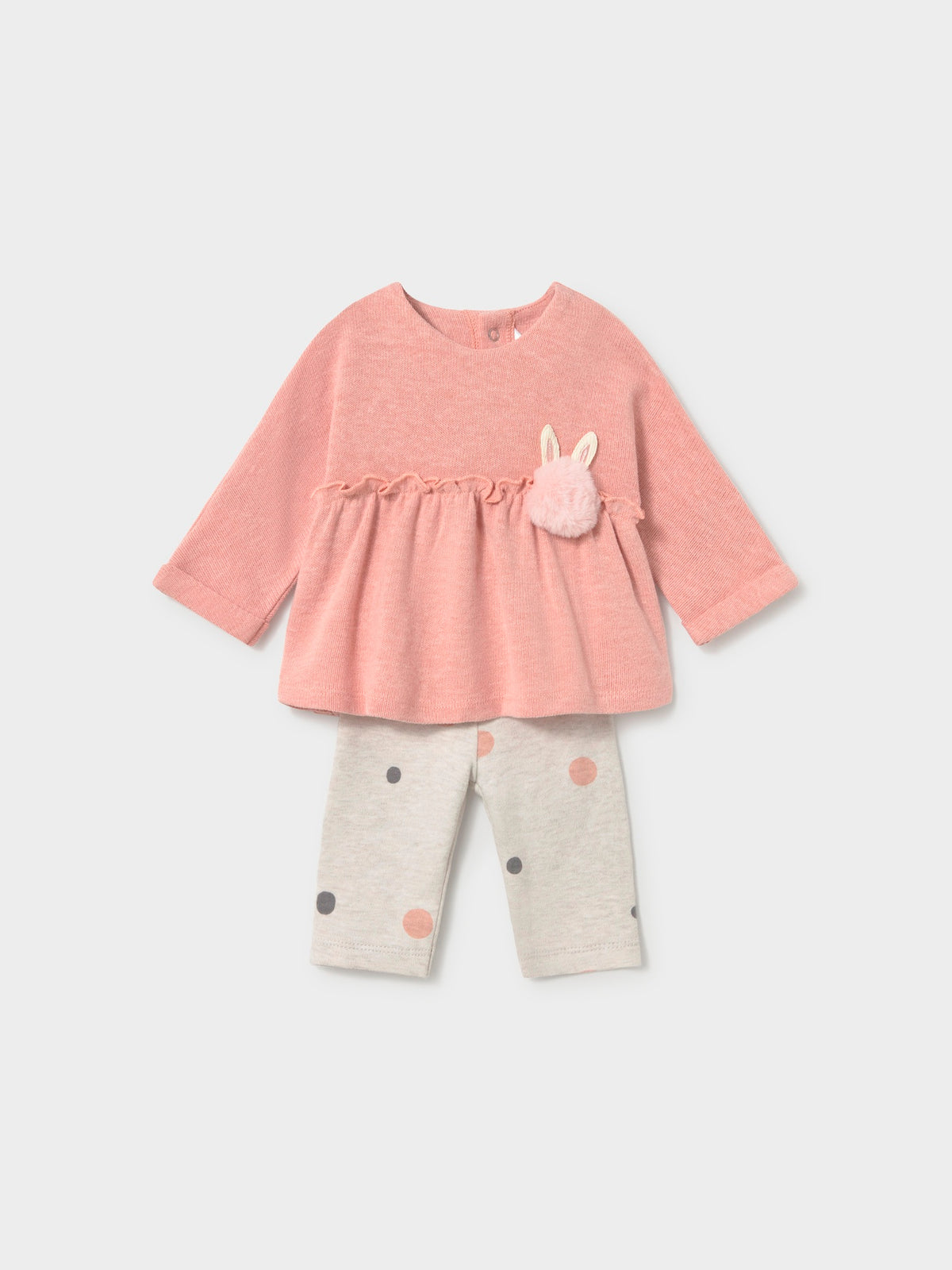 Conj. leggings 4 peças Nude vig (Rosa Bébé)  para Bebé Menina - Mayoral