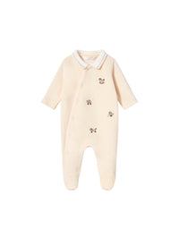 Babygrow tundosado gola Cerámica (Creme / Pérola)  para Bebé Menino - Mayoral