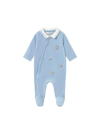 Babygrow tundosado gola Azul céu (Celeste)  para Bebé Menino - Mayoral