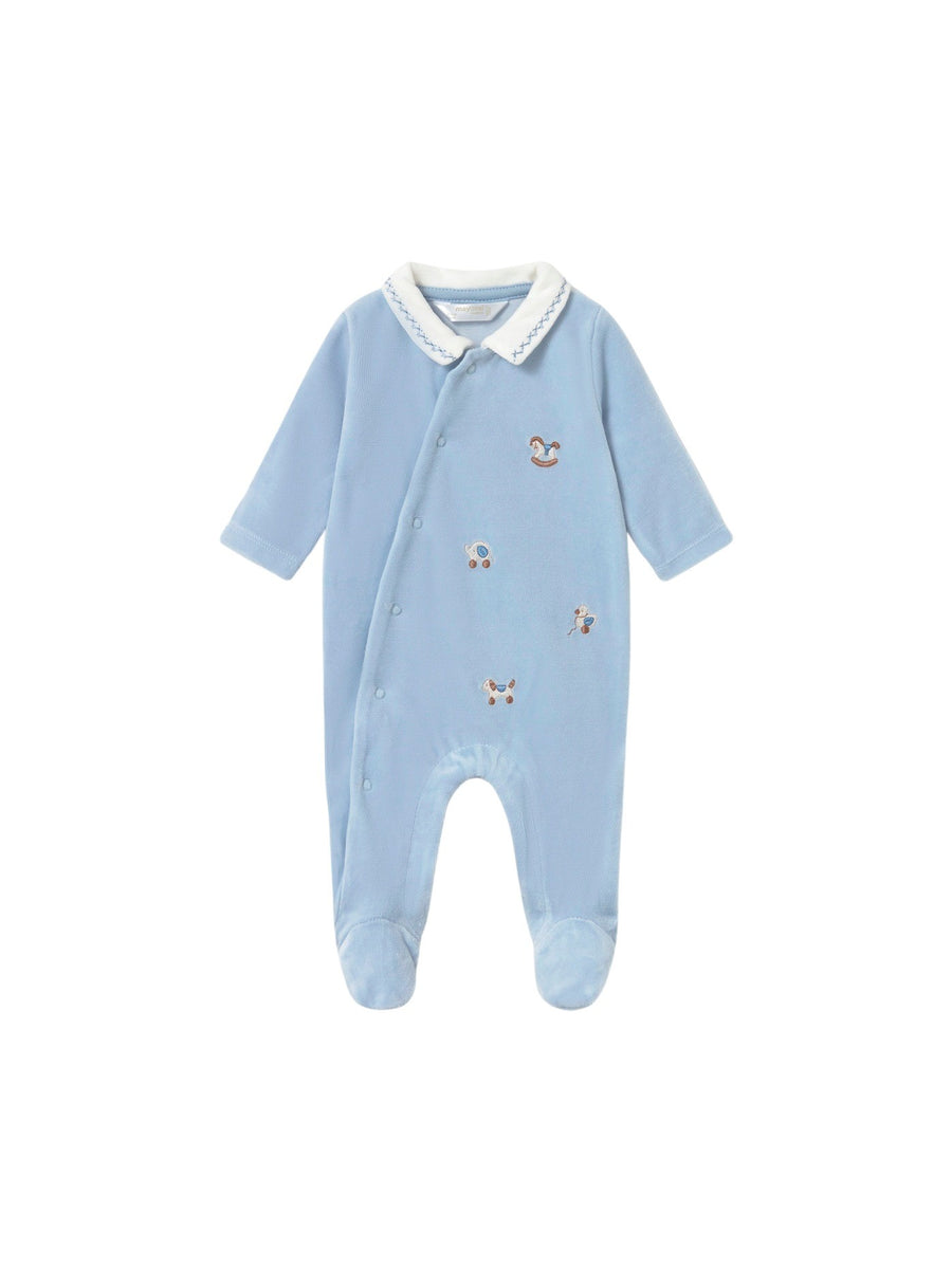 Babygrow tundosado gola Azul céu (Celeste)  para Bebé Menino - Mayoral